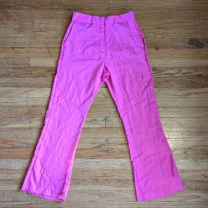 Hot pink trousers